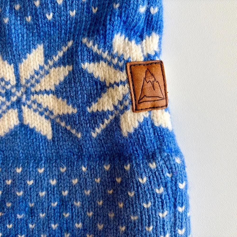 Vintage Fair Isle Hat – Wool - Hand Knit, CabinCore - Picture 4 of 6